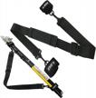 mouhike adjustable fishing rod shoulder strap - convenient tackle belt for travel and carrying system logo