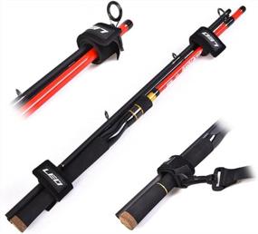 img 1 attached to Mouhike Adjustable Fishing Rod Shoulder Strap - Convenient Tackle Belt For Travel And Carrying System