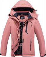 waterproof women's ski jacket: stay warm and dry on the mountain with our hooded raincoat winter snow coat windbreaker logo