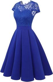 img 3 attached to Dressystar Vintage Cocktail Homecoming RoyalBlue Women's Clothing via Dresses