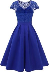 img 2 attached to Dressystar Vintage Cocktail Homecoming RoyalBlue Women's Clothing via Dresses