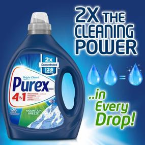 img 2 attached to 2X Concentrated Purex Mountain Breeze Liquid Laundry Detergent, 126 Loads - Ultimate Cleaning Solution