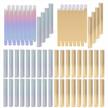 pack of 100 empty eyebrow and eyeliner packaging boxes in vibrant metallic colors - ideal for twist pens, cuticle oil, and sample wrapping - foldable kraft paper packing boxes in silver and gold logo