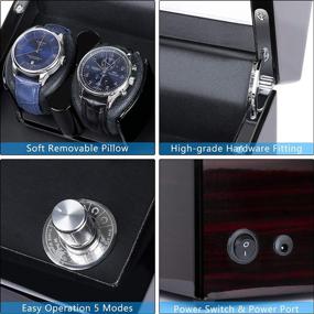 img 2 attached to Kalawen Automatic Watch Winder Box With Quiet Motor And 5 Rotation Modes For Rolex And Other Automatic Watches