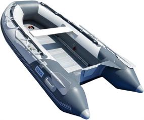 img 3 attached to BRIS 8.2 Ft Inflatable Boat Inflatable Pontoon Dinghy Raft Tender Boat