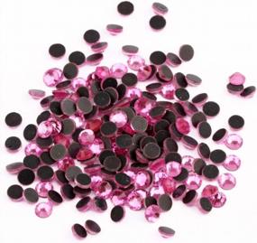 img 3 attached to Dazzle Your Projects With Beadsland'S Dark Pink Crystal Hotfix Rhinestones In SS10/3Mm - 1440Pcs/Pkg!