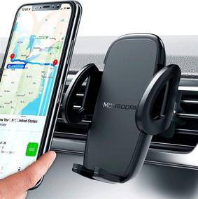 img 4 attached to 📱 Mongoora Universal Air Vent Car Phone Mount Holder - The Ultimate Smartphone Accessory for Men and Women