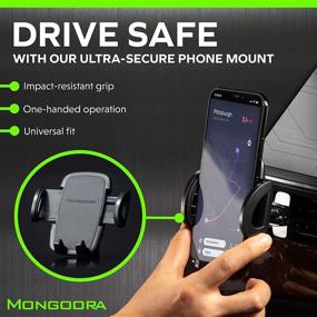 img 3 attached to 📱 Mongoora Universal Air Vent Car Phone Mount Holder - The Ultimate Smartphone Accessory for Men and Women