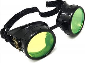 img 4 attached to Sleek And Stylish Industrial Steampunk Victorian Goggles - Perfect For Raves And Cosplay
