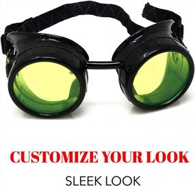 img 2 attached to Sleek And Stylish Industrial Steampunk Victorian Goggles - Perfect For Raves And Cosplay