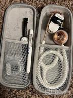 картинка 1 прикреплена к отзыву Grey Semi-Hard Carry Case For Stethoscope And Accessories - Compatible With 3M Littmann And Other Brands, By ButterFox от Gordo Prince