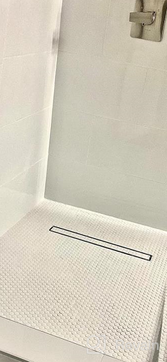 img 1 attached to Upgrade Your Bathroom With Neodrain'S 28-Inch Linear Shower Drain Featuring Tile Insert Grate, Brushed 304 Stainless Steel And Hair Strainer review by Don Merritt