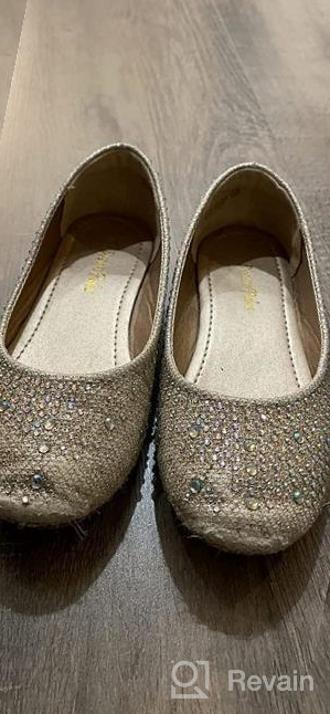 img 1 attached to DREAM PAIRS Sparkling Glitter Ballerina Girls' Shoes - Perfect for Flats review by Marcus Loeffler