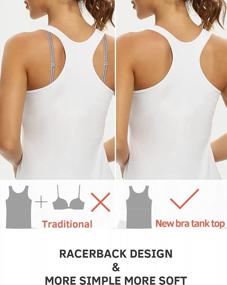 img 2 attached to Pack Of 3 Vislivin Women'S Racerback Tank Tops With Built-In Shelf Bra And Stretch Material For Comfortable Undershirts