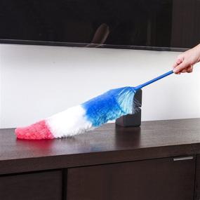 img 2 attached to 🧹 Kitchen + Home Large Static Duster - 27'' Inch Electrostatic Feather Duster: Powerful Dust Attraction! - Assorted Colors for Convenient Delivery