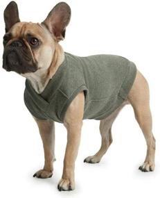 img 2 attached to 🐾 ESPAWDA Casual Stretch Comfort Cotton Dog Sweatshirt Sweater Vest for Small, Medium, and Big Dogs (Size: Small, Color: Olive)