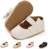 cakopen anti slip toddler walking princess girls' shoes ~ flats logo