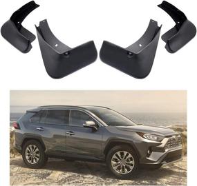 img 4 attached to 🚗 MOERTIFEI Mud Flaps for Toyota RAV4/RAV4 Hybrid 2019-2021 - Car Mudguard Fender Splash Guards