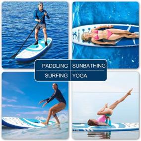 img 2 attached to Experience The Ultimate Adventure With Our Inflatable Stand Up Paddle Board For Adults - Complete With Travel Backpack, Adjustable Paddle, Detachable Fin, And Safety Leash!