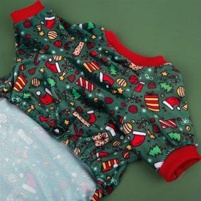 img 3 attached to CuteBone Pajamas Christmas Clothes Shirts Dogs best on Apparel & Accessories