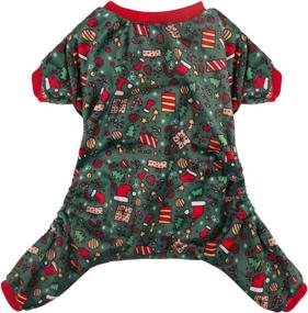 img 4 attached to CuteBone Pajamas Christmas Clothes Shirts Dogs best on Apparel & Accessories