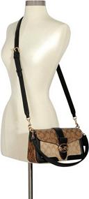 img 1 attached to Womens Georgie Shoulder Blocked Signature Women's Handbags & Wallets - Shoulder Bags