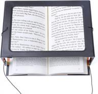 convenient hands-free 3x magnifying glass with led light for senior readers – portable and foldable logo