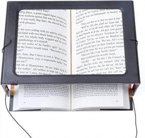 img 4 attached to Convenient Hands-Free 3X Magnifying Glass With LED Light For Senior Readers – Portable And Foldable