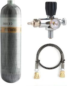 img 4 attached to CE Approved Gurlleu 30 Cu Ft / 4500 PSI Carbon Fiber Air Tank For PCP Paintball And Compressed Air Systems With Regulator Valve And Side Gauge Set (Empty Bottle)