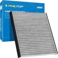 🚗 philtop cabin air filter cf10132: premium replacement for camry, avalon, solara, sienna, es330, rx350, gx470, rx400h – activated carbon filter, pack of 1 logo