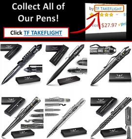 img 2 attached to TAKEFLIGHT Tactical Pen Survival Gear – Aircraft-Grade Aluminum Tactical Multi Tool – Rugged, Lightweight EDC Pen Survival Tool With Glass Breaker - Cool Gadgets For Men - Father'S Day Gifts For Men