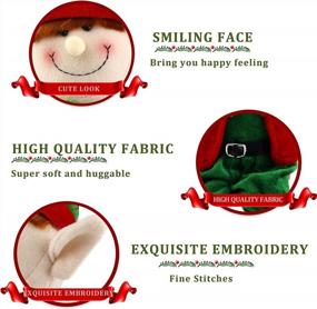 img 1 attached to 16'' Adorable Stuffed Elf Plush Toys - Perfect Christmas Decoration And Xmas Ornaments (Boy)