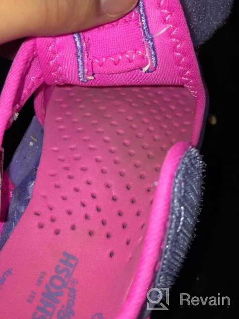 img 1 attached to Girls' Fuchsia OshKosh BGosh Aquatic Sandal - Shoes and Athletic review by Brandon Castano