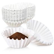 ☕ [1000 pack] eco-friendly coffee filters, 12 cups size, white decanter style brewer – large disposable commercial paper basket coffee filter for home, cafes, restaurants, and offices use логотип