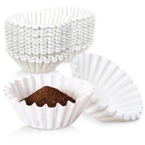 img 4 attached to ☕ [1000 Pack] Eco-Friendly Coffee Filters, 12 Cups Size, White Decanter Style Brewer – Large Disposable Commercial Paper Basket Coffee Filter for Home, Cafes, Restaurants, and Offices Use