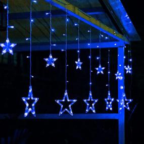 img 1 attached to Transform Your Home With BHCLIGHT'S 138 LED Star String Lights: Perfect For Bedroom Decor, Ramadan, Wedding, Garden And Christmas Decorations In Blue