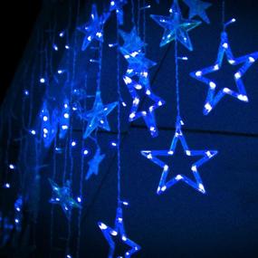 img 2 attached to Transform Your Home With BHCLIGHT'S 138 LED Star String Lights: Perfect For Bedroom Decor, Ramadan, Wedding, Garden And Christmas Decorations In Blue