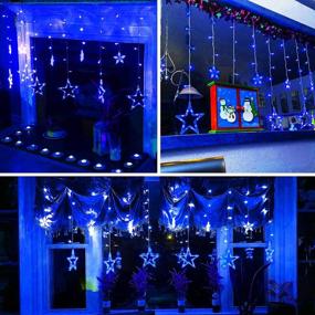 img 3 attached to Transform Your Home With BHCLIGHT'S 138 LED Star String Lights: Perfect For Bedroom Decor, Ramadan, Wedding, Garden And Christmas Decorations In Blue