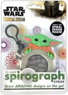 spirograph cyclex clip grogu - disney star wars the mandalorian - baby yoda - простой способ сделать бесчисленное количество потрясающих рисунков - вращающееся колесо трафарета - путешествия для детей 5+, многоцветный логотип