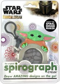 img 2 attached to Spirograph Cyclex Clip Grogu - Disney Star Wars The Mandalorian - Baby Yoda - The Easy Way To Make Countless Amazing Designs - Rotating Stencil Wheel - Travel Ages 5+, Multicolor