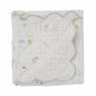 pehr magical forest quilted baby blanket with scallop detail in 100% cotton, 36x36 inch: a cozy and enchanting addition to your nursery logo