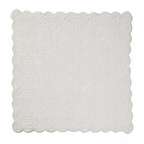 img 1 attached to Pehr Magical Forest Quilted Baby Blanket With Scallop Detail In 100% Cotton, 36X36 Inch: A Cozy And Enchanting Addition To Your Nursery
