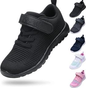 img 4 attached to 👟 Ultimate Comfort and Style: Breathable Lightweight Washable Athletic Sneakers for Girls at Athletic