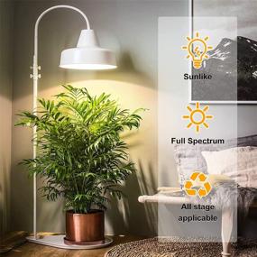 img 3 attached to 75W LED Grow Light Bulb, Full Spectrum Plant Lamp For Seedlings, Budding, Flowering & Extension Growth With Balanced Sunlight Simulation Indoor Gardening