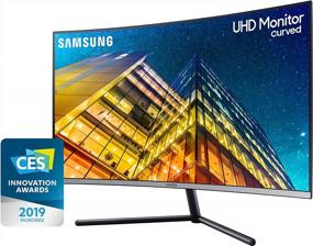 img 3 attached to 🖥️ Sleek and Immersive Samsung U32R590 32 Inch Curved Monitor with 3840X2160P Resolution - LU32R590CWNXZA