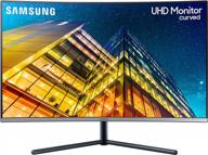 🖥️ sleek and immersive samsung u32r590 32 inch curved monitor with 3840x2160p resolution - lu32r590cwnxza logo