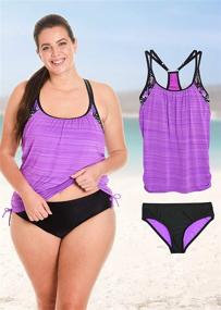 img 3 attached to ZeroXposur Womens Tankini Swimsuits Bottoms Women's Clothing via Swimsuits & Cover Ups