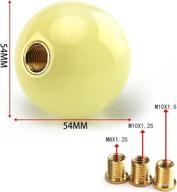 glow in the dark gear shifter: rasnone universal shifter knob for manual/automatic - short green pearl ball логотип