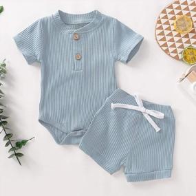 img 3 attached to Adorable Toddler Baby Boy Summer Outfits | Short Baby Boy Clothes For Infants | OKlady Summer Clothes Collection