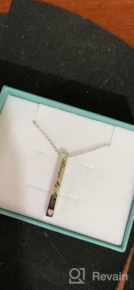 img 1 attached to Sterling Silver Bar Necklace for Sister – Inspirational Jewelry, Perfect Birthday Gift for Women, Best Friends review by Richard Deng